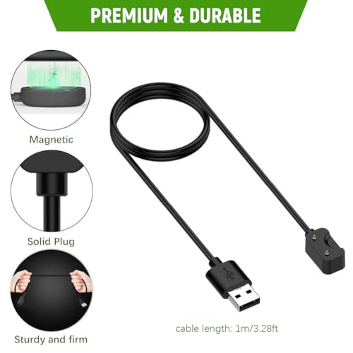 ZORBES® USB Charger for Samsung Galaxy Fit 3 1.6 inch Display Replacement 3.3ft Dual Pin Magnetic Charging Cable for Fit3 3PCS ZORBES® USB Charger for Samsung Galaxy Fit 3 1.6 inch Display Replacement 3.3ft Dual Pin Magnetic Charging Cable for Fit3 3PCS